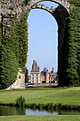 View Of The Aqueduct Constructed In 1683 By Vauban And La Hire In Front Of The Chateau De Maintenon, Eure-Et-Loir, France