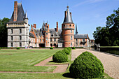 Parterre In The Garden Designed By Le Notre, Chateau De Maintenon, Eure-Et-Loir, France