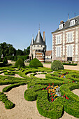 French-Style Gardens At The Chateau De Fraze, Eure-Et-Loir (28), France