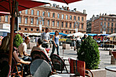 Sidewalk Cafes In The Arcades, Place Du Capitole, Toulouse, Haute-Garonne (31), France