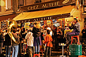 Orchestra And Festive Ambiance At The Cafe 'Chez Authie', City Of Toulouse, Haute-Garonne (31), France