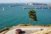 Promenade On The Corniche D'Aleth Coast Road, Saint-Malo, Ille-Et-Vilaine (35), France