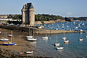 Boats In Front Of The Solidor Tower, Solidor Cove, Aleth, Saint-Malo, Ille-Et-Vilaine (35), France