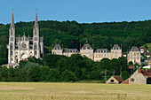 Facade Of The Notre-Dame De Montligeon Basilica, La Chapelle-Montligeon, Orne (61), Normandie, France