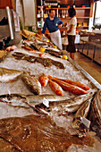 Sole, Red Mullet, Ramona Fish Shop, Biarritz, Pyrenees Atlantiques, (64), France, Basque Country, Basque Coast