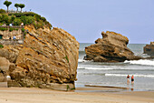 Grande Plage Beach, Biarritz, Pyrenees Atlantiques, (64), France, Basque Country, Basque Coast