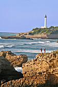 Oceanfront And Lighthouse, Biarritz, Pyrenees Atlantiques, (64), France, Basque Country, Basque Coast