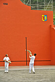 A Game Of Grand Chistera Pelota, Grand Fronton, Bidart, Pyrenees Atlantiques, (64), France, Basque Country, Basque Coast