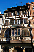 Former Dietrich House, Sculpted Oriel And Timbering, 20 Quai Saint Nicolas, Strasbourg, Bas Rhin (67), Alsace, France, Europe