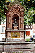 The Zurichois Fountain, Strasbourg, Bas Rhin (67), Alsace, France, Europe