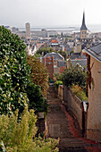 Stairway On The Cote Maurice Linking The High City To The Saint-Vincent Quarter, Le Havre, Seine-Maritime (76), Normandy, France