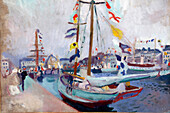 Raoul Dufy, 'Le Yacht Pavoise', 1904, Malraux Museum, Le Havre, Seine-Maritime (76), Normandy, France
