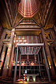 Interior Of The Saint Joseph Church, Architecture By Auguste Perret, Classed As World Heritage By Unesco, Le Havre, Seine-Maritime (76), Normandy, France