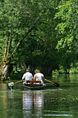 Small Boats, Punts On The Marais Poitevin, Interregional Park Of The Marais Poitevin, Deux-Sevres (79), Poitou-Charentes, France
