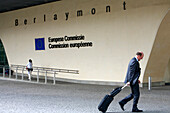 Entrance To The Berlaymont Building Of The European Commission, Brussels, Belgium
