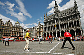 Demonstration Of Frisian Handball (Kaatsen In Dutch), Also Called Court Tennis Or Ballgame, Is A Team Sport Opposing Two Teams Of Five Players On A Field Called A Ballodrome. This Game Is Mainly Played In Belgium, And More Particularly In The Provinces Of