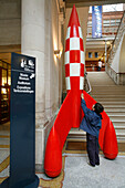 Tintin'S Rocket, Herge, The Belgian Center For Comic Strips, Brussels, Belgium