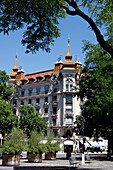 Facade Of A Building, Place Des Eaux-Vives, Geneva, Switzerland