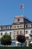 Facade Of The Headquarters For The International Committee Of The Red Cross, International Humanitarian Organization, Geneva, Switzerland