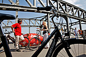 Berlin On Bike, Guided Tours Of The City, In The Tracks Of The Wall, Bornholmer Brucke, Berlin Wall Memorial, Berliner Mauer, Prenzlauer Berg, The Former Border Post Bornholmer Strasse Was The One Situated The Farthest To The North Of The Seven Border Pos