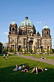 Lustgarten And The Berliner Dom, The Berlin Cathedral, Museum Island, Berlin, Germany