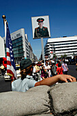 Checkpoint Charlie, On The Friedrich Strasse, The Famous Crossing Point Between The American And The Soviet Sectors. It Was, In Effect, At This Crosspoint That The Cold War Experienced One Of Its Hardest Shows Of Force. It Is Here That American And Soviet