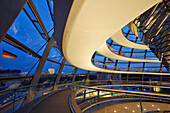 German Parliament, Reichstag, German Bundestag, Its Dome Has A Central Cone Covered With 360 Mirrors Sending Light Onto The Deputies Hemicycle, The Cupola, A Gigantic 3000M2 Ball Of Glass, Was Refurbished By The British Architect Norman Foster, Pritzker L