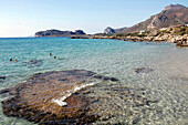Bathers On The Beach Of Falassarna, Crete