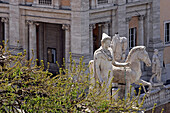 Equestrian Statue At The Foot Of The Victor Emmanuel Ii Palace, Rome, Italy