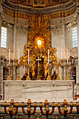 Interior Of Saint Peter'S Basilica, Basilica San Pietro, Rome