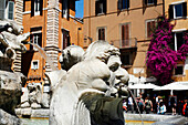Fountain, Piazza Della Rotonda, Pantheon, Rome