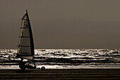 Sand Yacht On The Beach Near Amsterdam, Netherlands