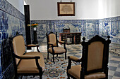 Azulejos, Mural Mosaic In The Hotel Convento De Sao Paulo, Alentejo, Portugal
