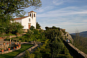 View Of The Gardens Of The Santa Maria Church, Fortified Town Of Marvao, Alentejo, Portugal
