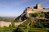 View Of The Gardens Of The Fortified Castle Alentejo, Portugal