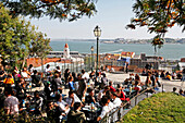 Mirador De Santa Catarina, Bairro Alto, Lisbon, Portugal, Europe