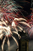Fireworks, Pyrotechnical Show, Les Nuits Du Feu, Fireworks And Sound And Light Festival, Chateau De Chantilly, Oise (60)