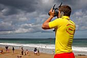 Lifeguard Surveillance On The Beaches Of Saint Malo With The Firemen Of The Sdis35, Ille-Et-Vilaine (35)