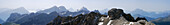Panoramic view of Dolomites, Trentino-Alto Adige/South Tyrol, Italy