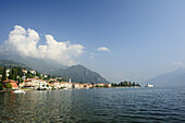 Menaggio at Lake Como with Monti Lariani in background, Lombardy, Italy