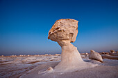 Sundown in White Desert National Park, Egypt, Libyan Desert