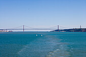Ponte 25 de Abril Bridge, Lisbon, Lisboa, Portugal, Europe