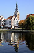 Nikolai Kirche im Sonnenlicht, Elblag, Masuren, Ostseeküste, Nord-Polen, Polen, Europa