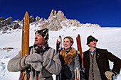 Nostalgie Skirennen, Sella Ronda, Grödner Joch, Gröden, Südtirol, Italien, Model Released