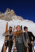 Nostalgie Skirennen, Sella Ronda, Grödner Joch, Gröden, Südtirol, Italien, Model Released