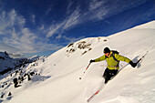 Skiing, Grosser Jaufen, Hochpuster Valley, South Tyrol, Italy