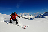 Skitour, Großer Jaufen,  Pragser Tal, Drei Zinnen, Hochpustertal, Südtirol, Italien, model released
