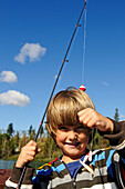 Fishing boy, British Columbia, Canada
