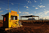 Racing bike, Monument Valley, Navajo Tribal Lands, Utah