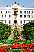 Springbrunnen vor Villa Carlotta, Tremezzo, Comer See, Lombardei, Italien